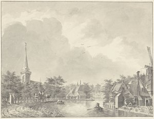 Landsbyen Harmelen ved Leidse Vaart uden for Utrecht af Dirk Verrijk