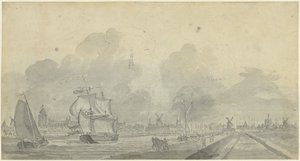 Udsigt over Zierikzee af Dirk de Jong