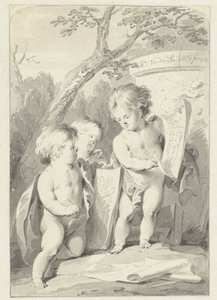 Allegori over tegning af Dirk van der Aa