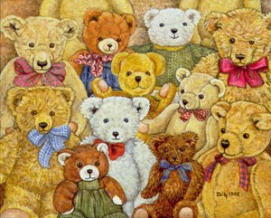 Ted-Patch, 1995 (akryl på panel) af Ditz