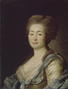 Portræt af Anna Dorothea Louise Schmidt, født baronesse Klossen, ca. 1785