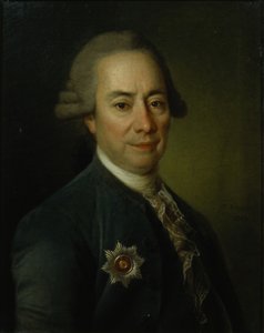 Portræt af Petr Vasilyevich Bakunin 17251786, 1782