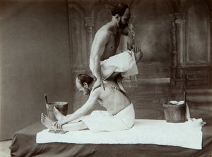 Det orientalske bad. Massage, 1880