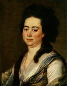 Portræt af Anna Sergeyevna Bakunina, c1770