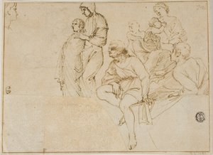 Figurer på balustrade af Domenichino