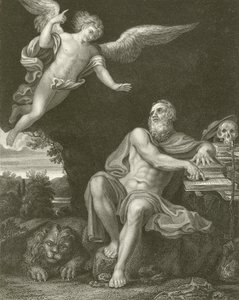 Sankt Hieronymus med englen af Domenichino