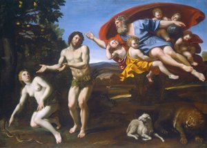 Irettesættelsen af Adam og Eva, 1626.