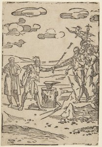 »Smeden«, nr. 5 i serien »Alkymiens praksis« af Domenico Beccafumi