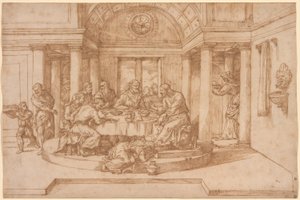 Kristus i farisæeren Simons hus af Domenico Campagnola