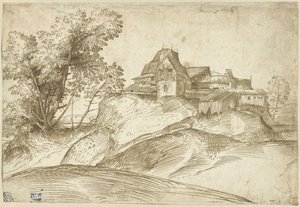 Bebyggelse på en Bakke af Domenico Campagnola
