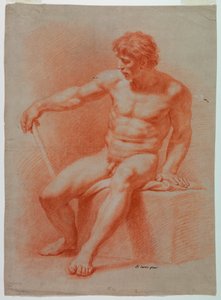 Tegning, Tegning, Nøgen, ca. 1740