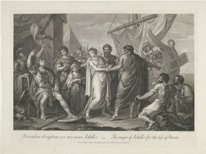 Achilles buos over tabet af Briseïs Achilleus