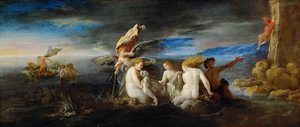 Hero Mourning the Dead Leander, ca. 1622 af Domenico Fetti or Feti