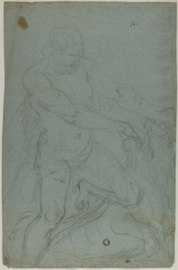 Samson og Løven (recto); Jomfru Maria med højre arm forlænget (verso)