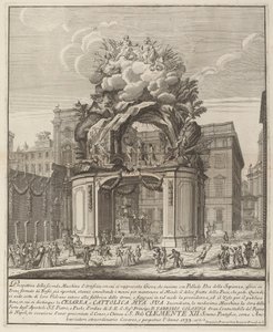 Jupiter og Minerva og Forge of Vulcan, til "Chinea"-festivalen af Domenico Franceschini probably after Nicola Michetti
