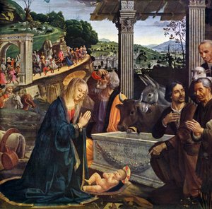 Hyrdernes tilbedelse af Domenico Ghirlandaio