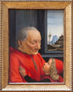 En gammel mand og en dreng, ca. 1490