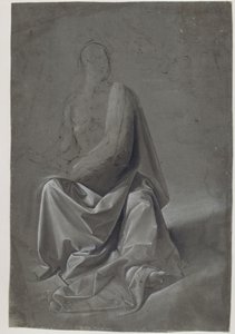 Studie af draperi (muligvis studie af evangelisten Matthæus