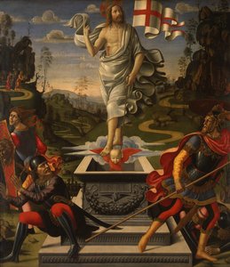 Tysk: Die Auferstehung Christi Kristi opstandelse af Domenico Ghirlandaio