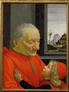 Portræt af en gammel mand og en ung dreng - ... af Domenico Ghirlandaio
