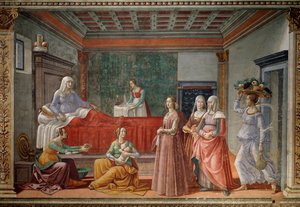 Johannes Døberens fødsel (fresco