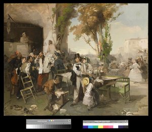 Bulletin, der annoncerer freden i Villafranca, 1861-62