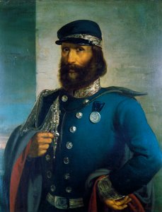 Giuseppe Garibaldi som general for den sardinske hær