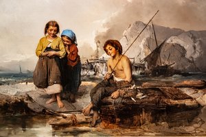 Unge Fiskere af Domenico Induno