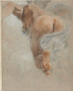 Studie til den allegoriske figur af jordisk harmoni af Domenico Maria Canuti