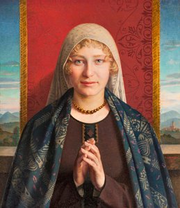 Angelus Prayer (olie på lærred) af Domenico Maria Durante