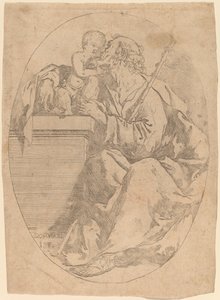 Sankt Josef og Kristusbarnet af Domenico Maria Viani