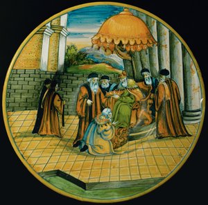 Dogen Enrico Dandolo kroner Baldwin I af Domenico Master