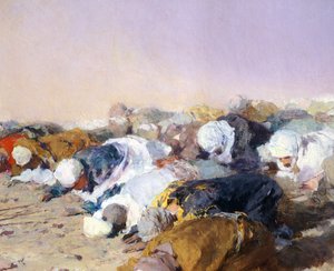 Muhammeds prædiken af Domenico Morelli