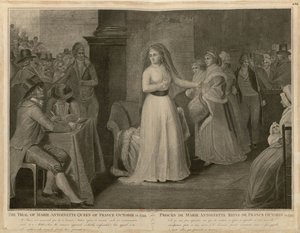 Retssagen mod Marie Antoinette, dronning af Frankrig, 14. oktober 1793.