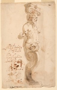 Projekt for en Herm af Domenico Peruzzini