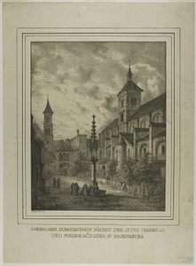 Tidligere domkirkegård nær den gamle præstegård og klosteret i Regensberg