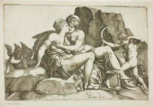 Jupiter og Callisto af Domenico Vito