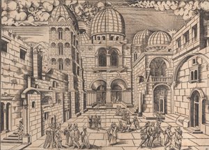 Den Hellige Gravs Kirke, Jerusalem, ca. 1546. af Domenico dalle Greche