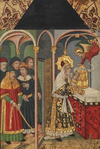 Panel med englen, der viser sig for Zacharias..., 1464-1507.