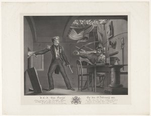 J:C:J: Van Speijk den 5. februar 1831 (titel på objekt) af Dominicus Franciscus du Bois