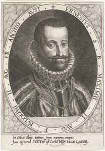 Portræt af ærkehertug Ernest af Østrig 1553-1595, ca 1595-1597