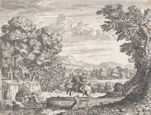 Bellerophon overvinder kimæren, 1668. af Dominique Barriere