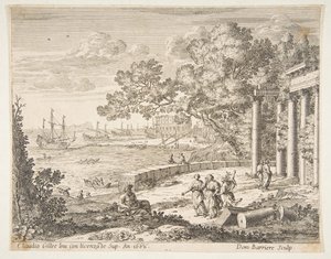 Landskab med Merkur, 1668. af Dominique Barriere