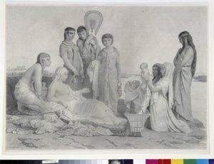Moses sparer vand (tegning)