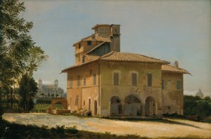 Rafaels villa i Rom, ca. 1837-40 (olie på papir på lærred)