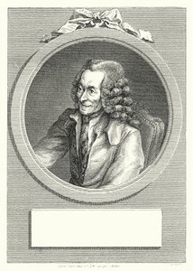 Voltaire, fransk oplysningsforfatter og filosof (gravering) af Dominique Vivant (after) Denon