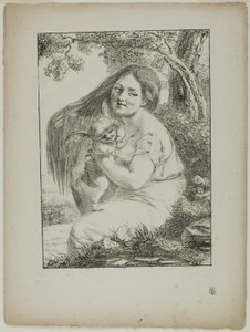 Amor og en ung kvinde af Dominique Vivant Denon