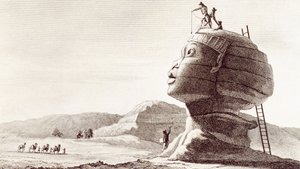 Sphinx of Giza i Egypten under Egypten-kampagnen