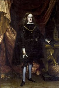 Barok: Charles II af Spanien, kendt som Ensorcele - Portræt af Charles II af Spanien af ​​Carreno de Miranda, Juan (1614-1685)