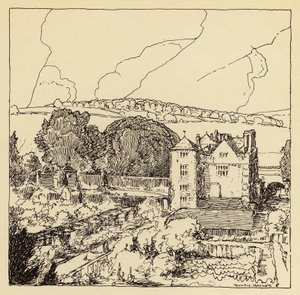 Cranborne Manor House (litografi)